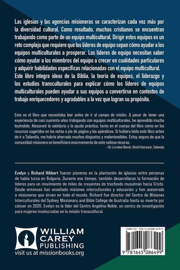 Leading Multicultural Teams [Spanish] Dirigir equipos multiculturales - MissionBooks.org