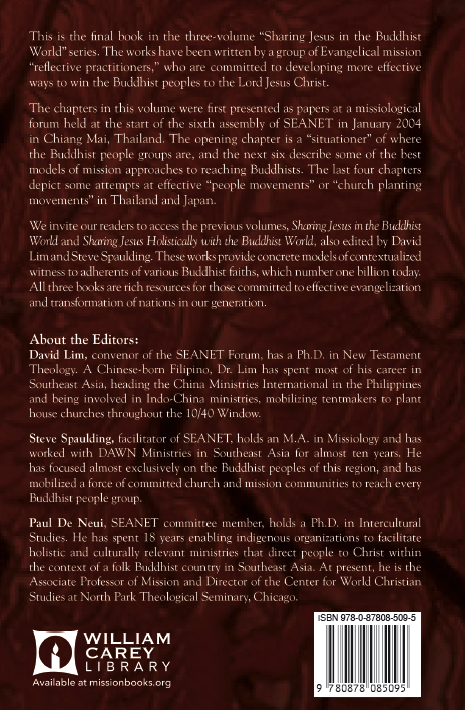 Sharing Jesus Effectively in the Buddhist World (SEANET 3)