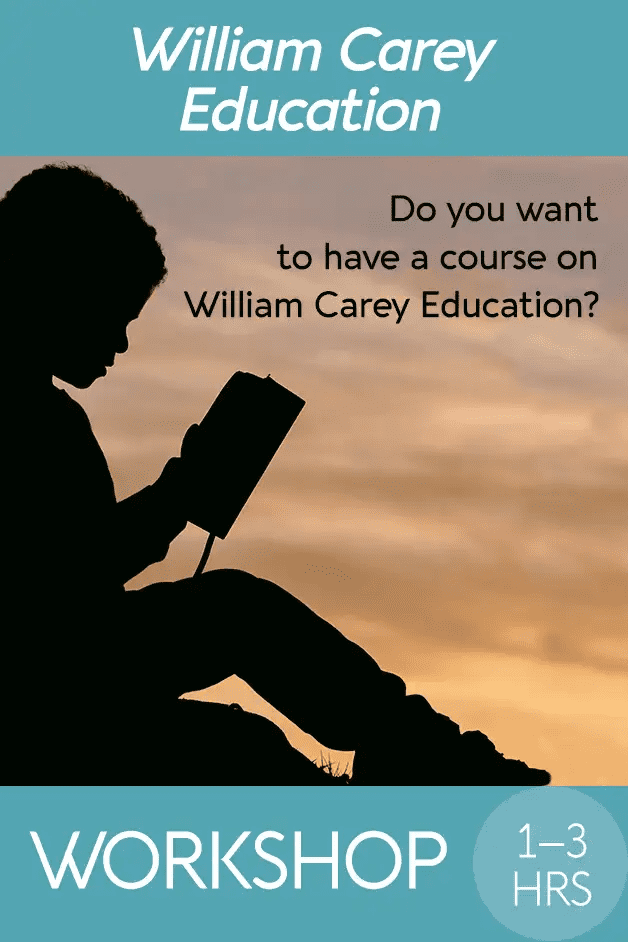 Do you want to have a course on William Carey Education? - MissionBooks.org